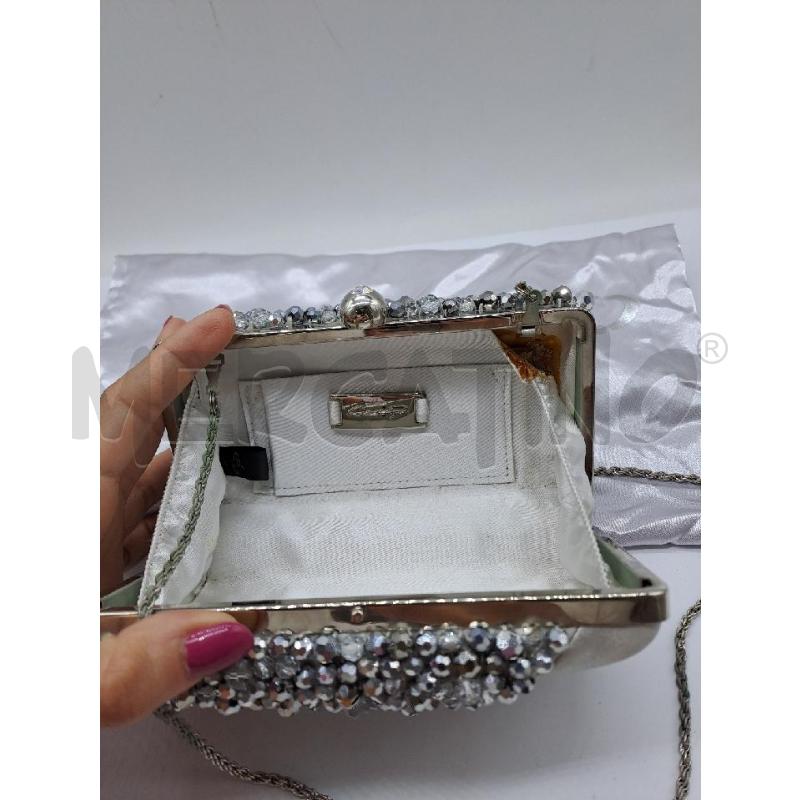 POCHETTE CHIARA P ARGENTATA PERLINE  | Mercatino dell'Usato Catanzaro 3