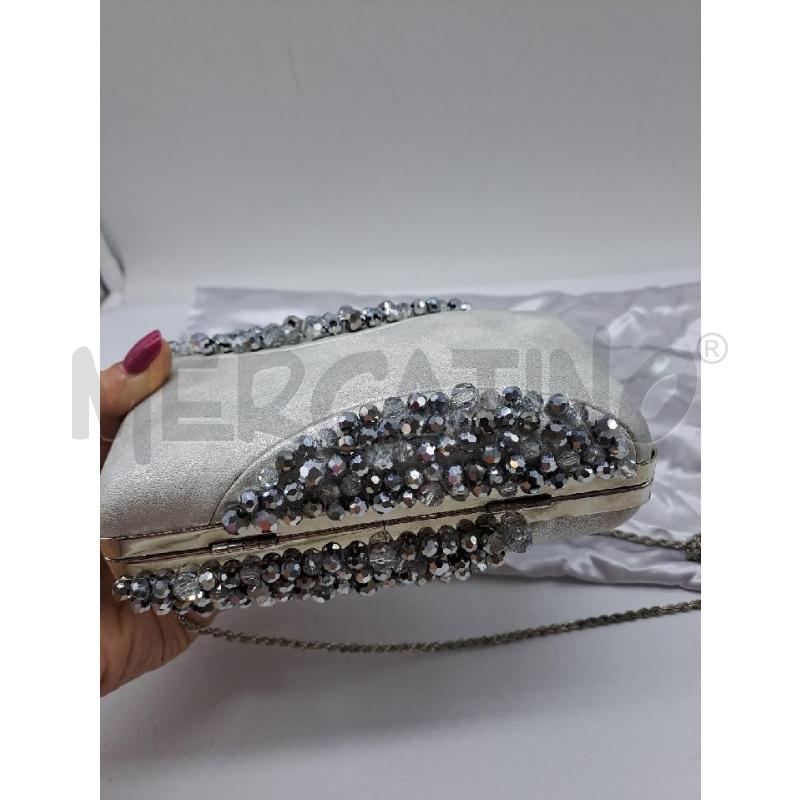 POCHETTE CHIARA P ARGENTATA PERLINE  | Mercatino dell'Usato Catanzaro 4