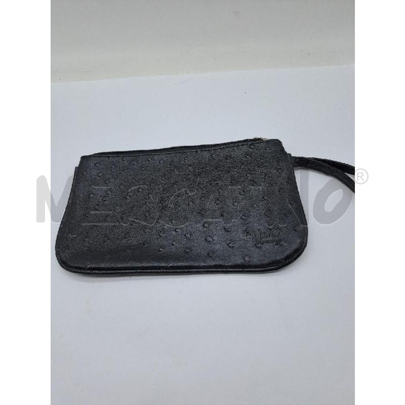 POCHETTE LIU JO NERO STAMPA STRUZZO | Mercatino dell'Usato Catanzaro 1