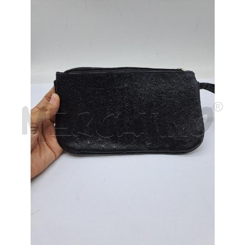 POCHETTE LIU JO NERO STAMPA STRUZZO | Mercatino dell'Usato Catanzaro 2