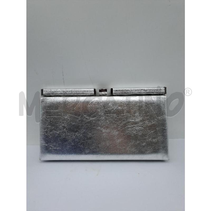 POCHETTE LUCIANO BARACHINI ARGENTATO RETTANGOLARE  | Mercatino dell'Usato Catanzaro 1