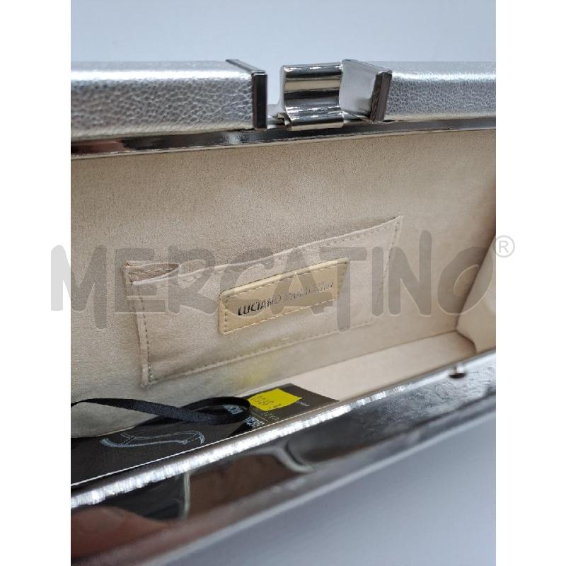 POCHETTE LUCIANO BARACHINI ARGENTATO RETTANGOLARE  | Mercatino dell'Usato Catanzaro 3