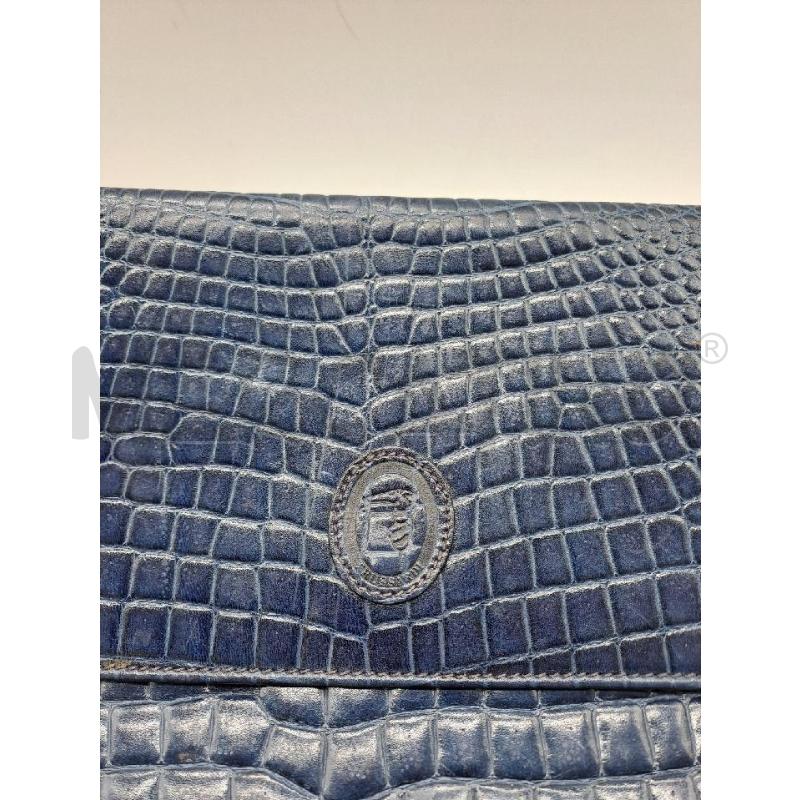 POCHETTE TRUSSARDI COCCO BLU BUSTA | Mercatino dell'Usato Catanzaro 4