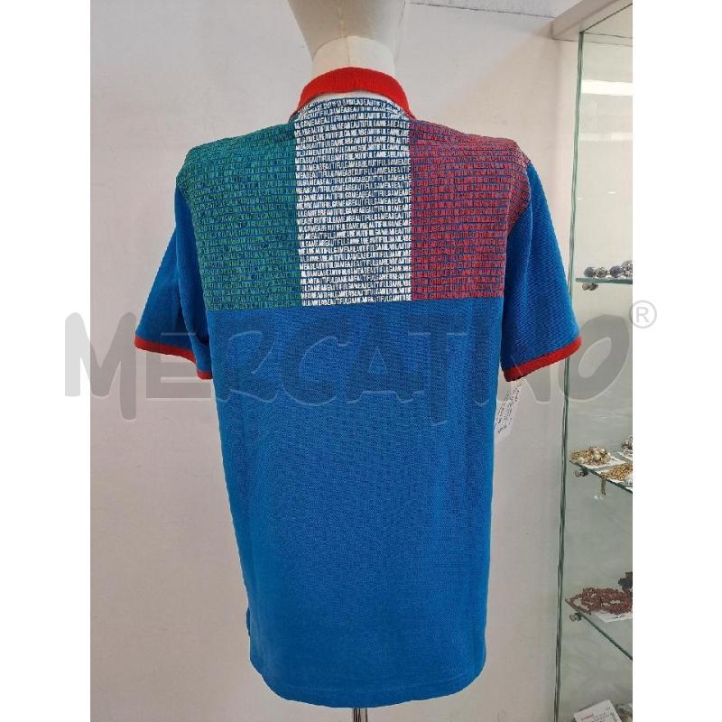 POLO UOMO BOSS AZZURRA COLLO ROSSO  | Mercatino dell'Usato Catanzaro 3
