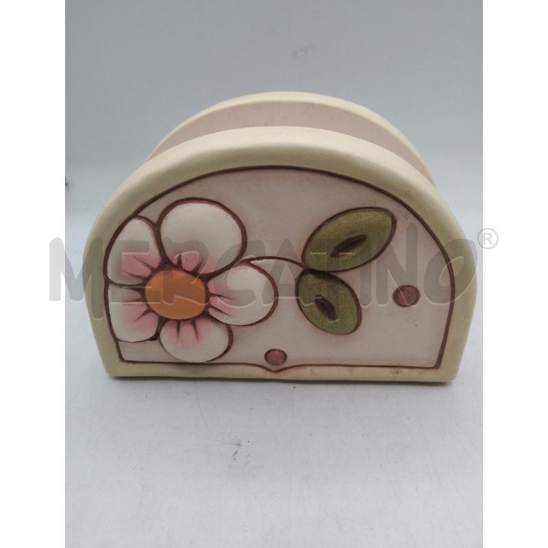 PORTA TOVAGLIOLI CERAMICA THUN FIORE | Mercatino dell'Usato Catanzaro 1