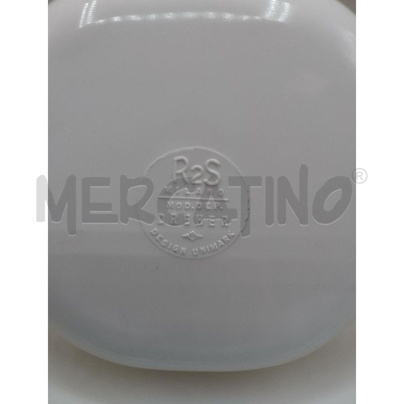 POSA CENERE MODERNARIATO R2S MILANO MOD. DEP. DREHER DESIGN UNIMARK FORMA SMUSSATA BIANCA  | Mercatino dell'Usato Catanzaro 5