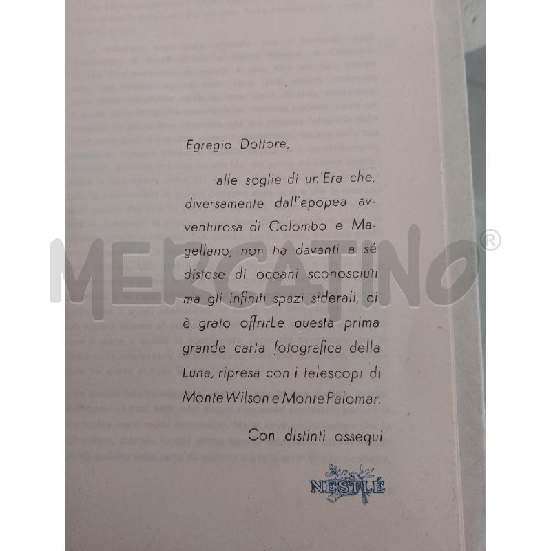 PRIMA CARTA FOTOGRAFICA DELLA LUNA NESTLE | Mercatino dell'Usato Catanzaro 2