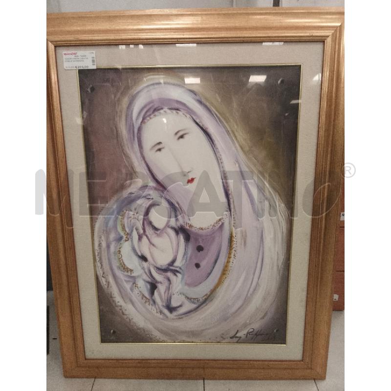 QUADRO FIRMA LUIGI RAFFAELE MATERNITÀ MADONNA CON FIGLIO | Mercatino dell'Usato Catanzaro 1