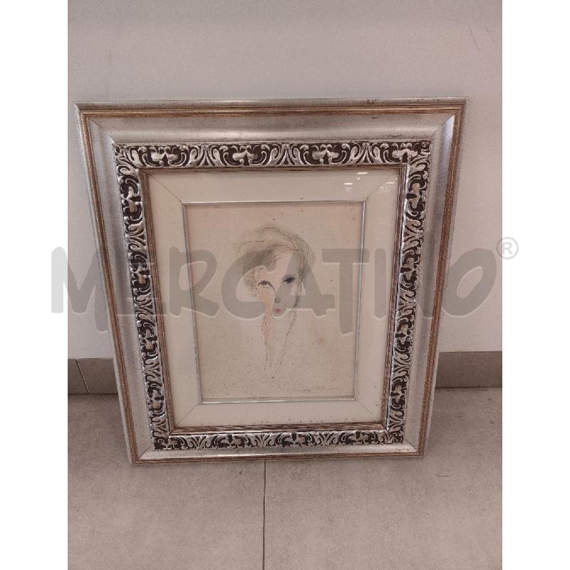 QUADRO LITOGRAFIA VISO E.TRECCANI 20X30 CORNICE ARGENTATO  | Mercatino dell'Usato Catanzaro 1