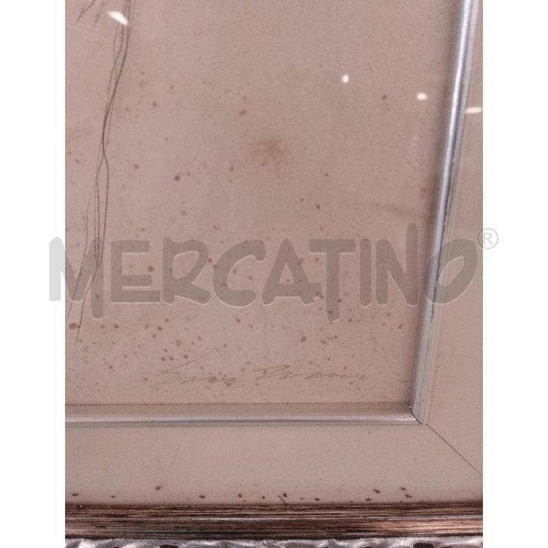 QUADRO LITOGRAFIA VISO E.TRECCANI 20X30 CORNICE ARGENTATO  | Mercatino dell'Usato Catanzaro 3