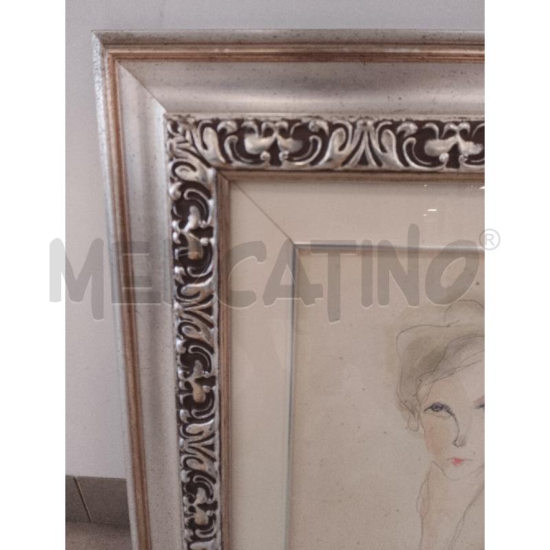 QUADRO LITOGRAFIA VISO E.TRECCANI 20X30 CORNICE ARGENTATO  | Mercatino dell'Usato Catanzaro 4