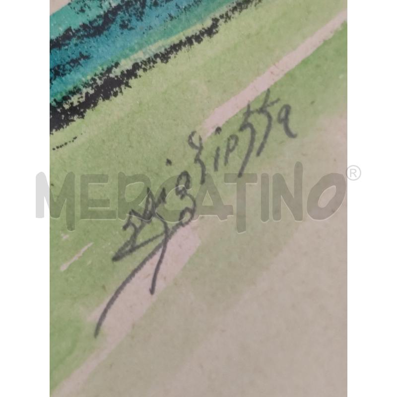 QUADRO MIGLIETTA MONUMENTO TRIBUNALE ACQUERELLO | Mercatino dell'Usato Catanzaro 3