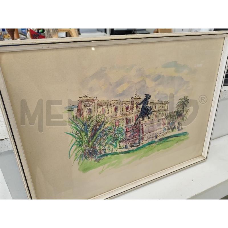 QUADRO MIGLIETTA MONUMENTO TRIBUNALE ACQUERELLO | Mercatino dell'Usato Catanzaro 4