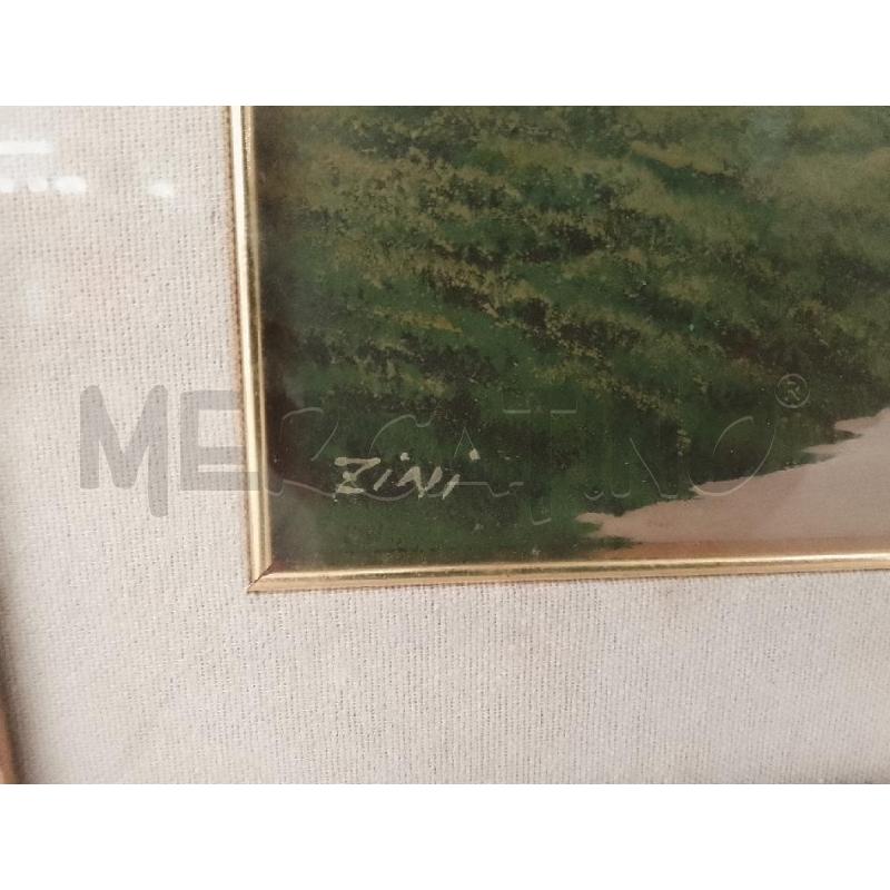 QUADRO PAESAGGIO OLIO SU TELA CORNICE DORATA  | Mercatino dell'Usato Catanzaro 2