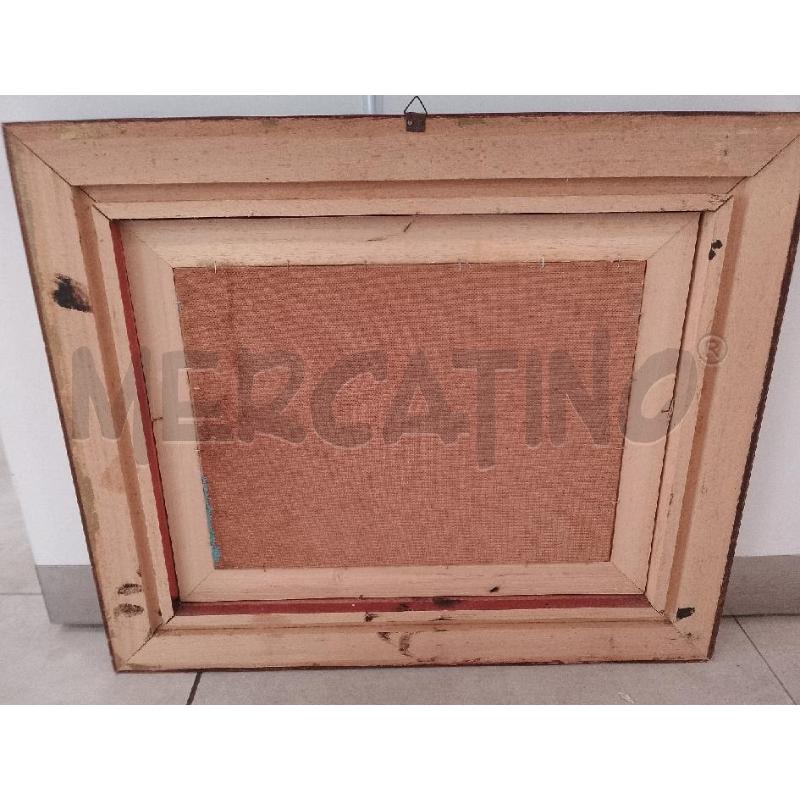 QUADRO PAESAGGIO OLIO SU TELA CORNICE DORATA  | Mercatino dell'Usato Catanzaro 3