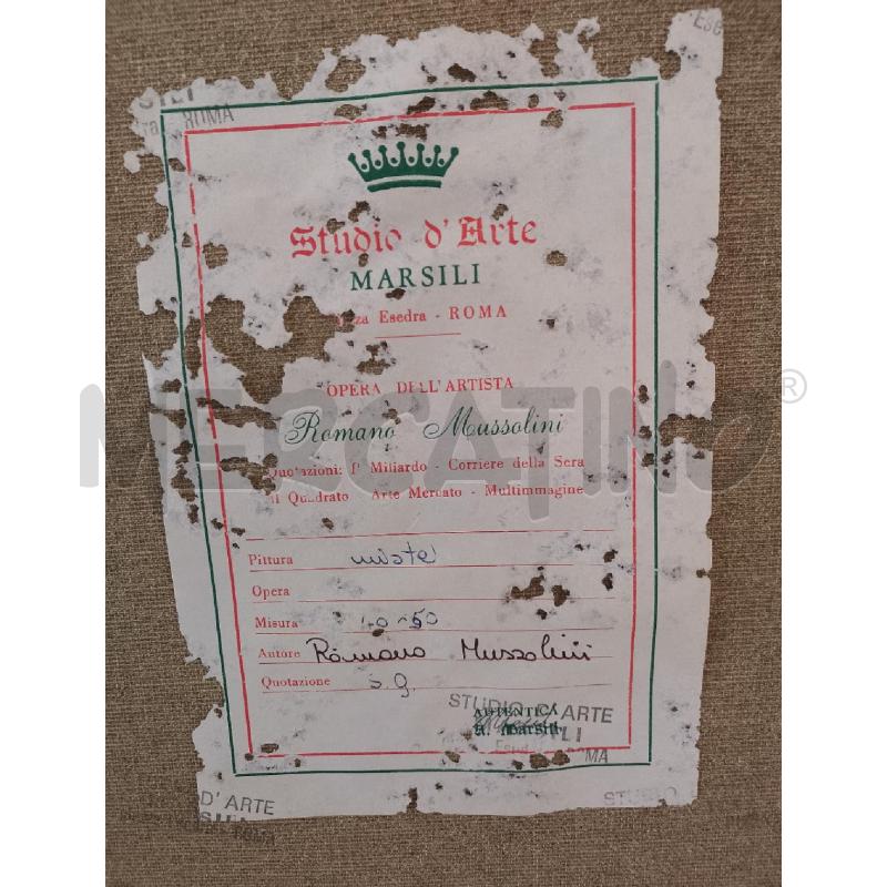 QUADRO ROMANO MUSSOLINI PAGLIACCIO CORNICE IN LEGNO  | Mercatino dell'Usato Catanzaro 4