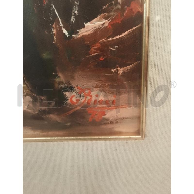 QUADRO TELA G RICCI 78 SCENA VIALE PERSONE  | Mercatino dell'Usato Catanzaro 3
