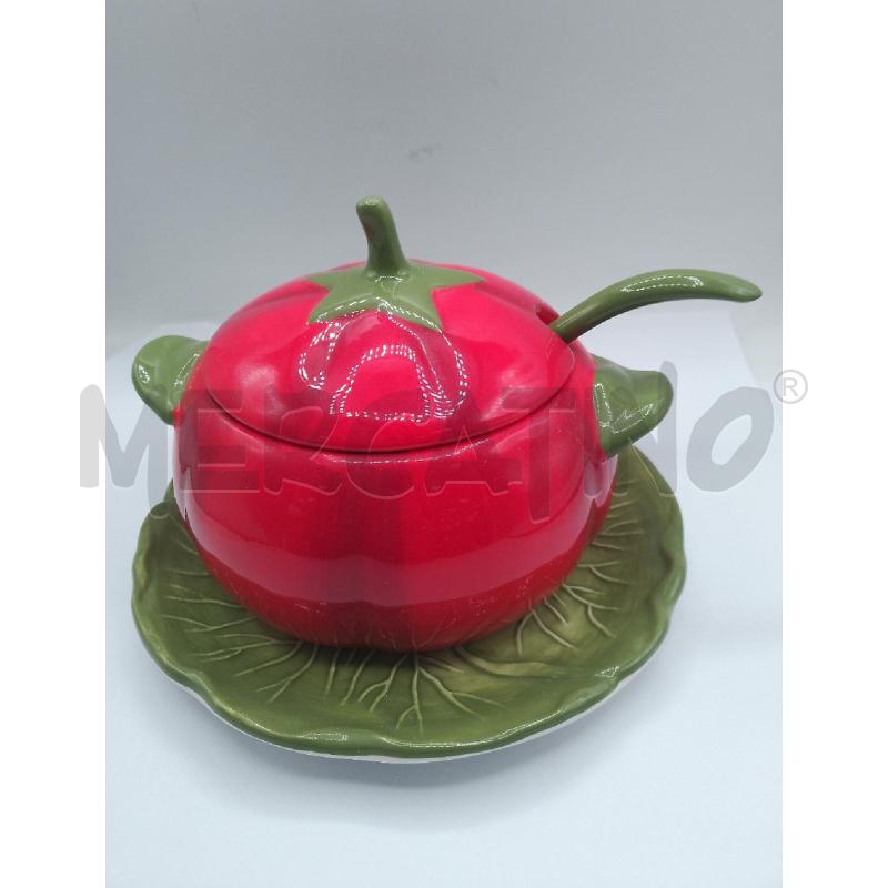 SALSIERA ANDREA FONTEBASSO POMODORO CERAMICA | Mercatino dell'Usato Catanzaro 1