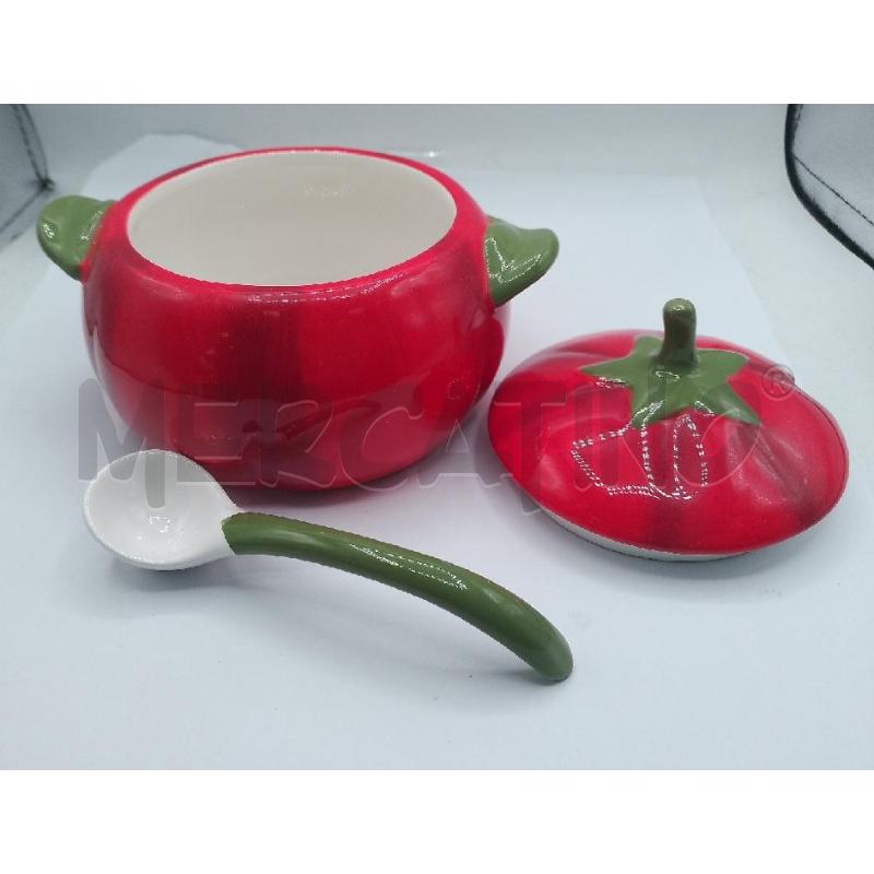 SALSIERA ANDREA FONTEBASSO POMODORO CERAMICA | Mercatino dell'Usato Catanzaro 3