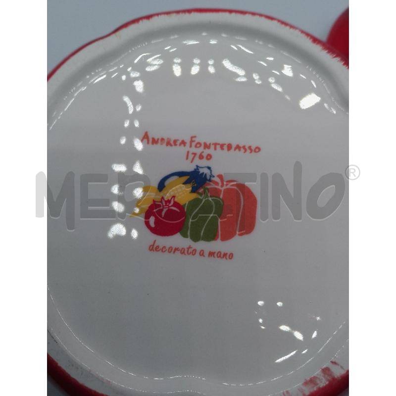 SALSIERA ANDREA FONTEBASSO POMODORO CERAMICA | Mercatino dell'Usato Catanzaro 4