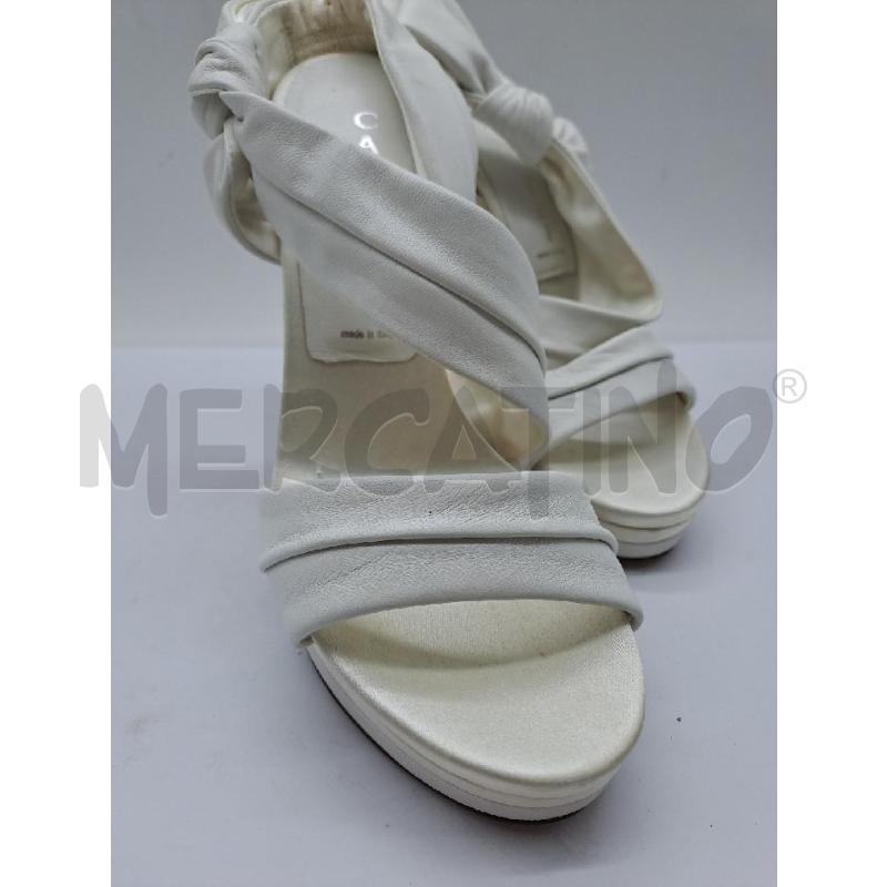 SANDALI DONNA CASADEI BIANCO FASCIA NODO LATERALE | Mercatino dell'Usato Catanzaro 3