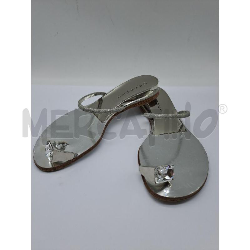 SANDALI DONNA CASADEI INFRADITO GIOIELLO ARGENTATO ANELLO | Mercatino dell'Usato Catanzaro 3