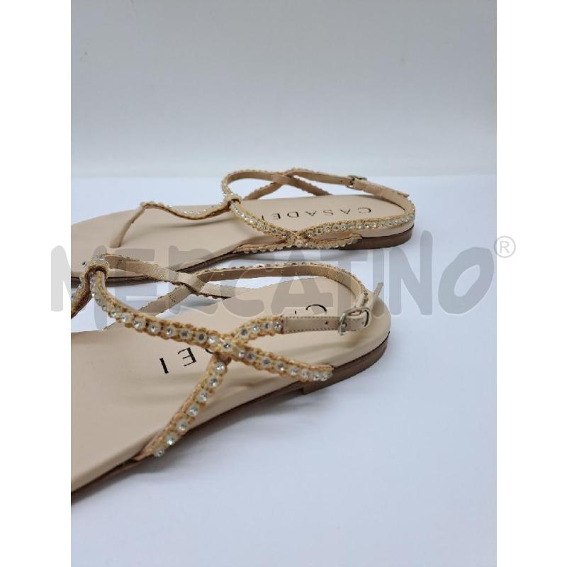SANDALI DONNA CASADEI INFRADITO STRASS | Mercatino dell'Usato Catanzaro 2