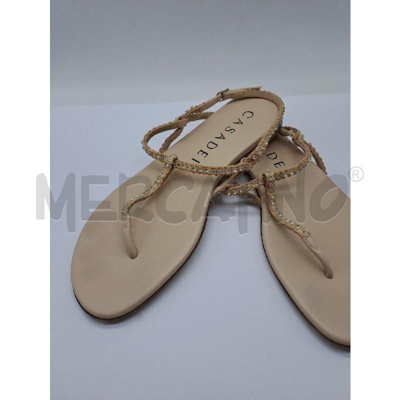 SANDALI DONNA CASADEI INFRADITO STRASS | Mercatino dell'Usato Catanzaro 3