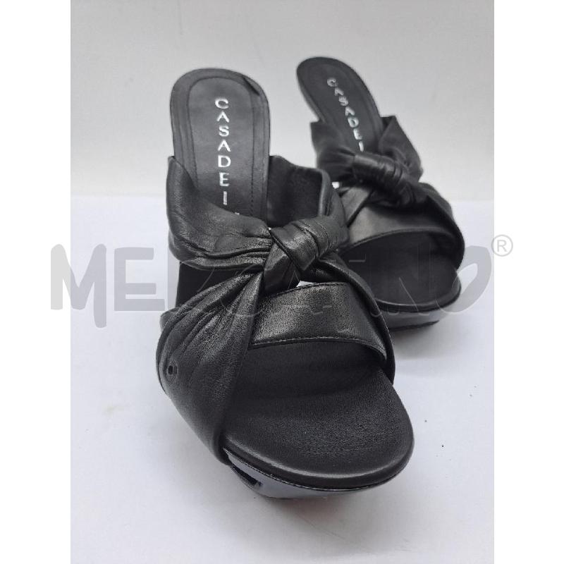 SANDALI DONNA CASADEI NERO NODO MULES | Mercatino dell'Usato Catanzaro 2