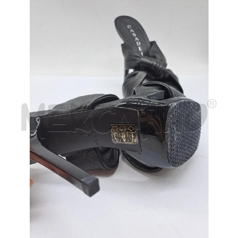 SANDALI DONNA CASADEI NERO NODO MULES | Mercatino dell'Usato Catanzaro 4