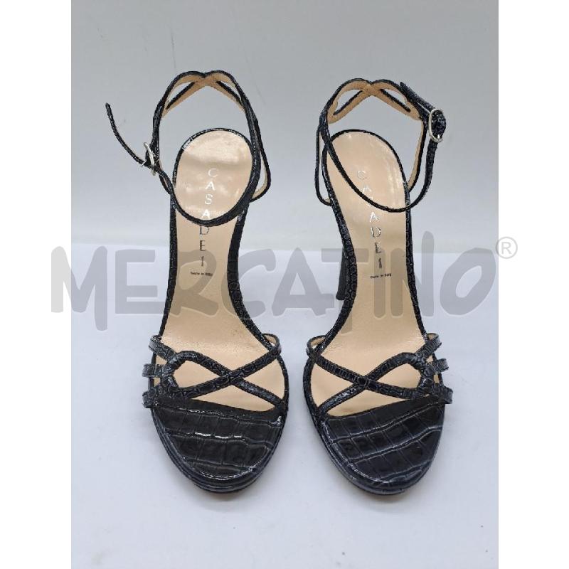 SANDALI DONNA CASADEI VERNICE COCCO | Mercatino dell'Usato Catanzaro 1