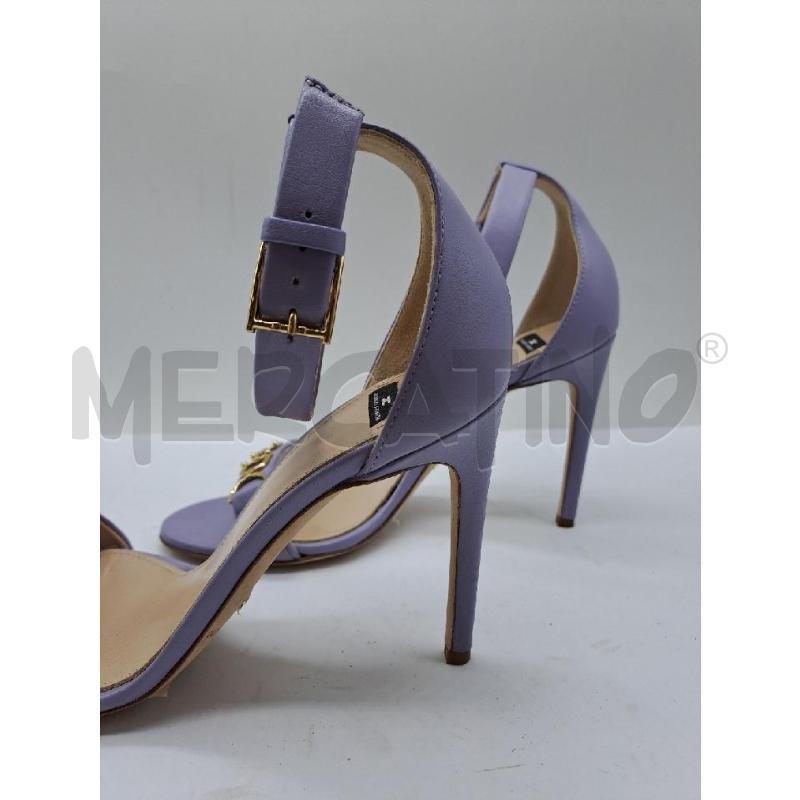 SANDALI DONNA ELISABETTA FRANCHI LILLA FIBBIA DORATA CINTURINO | Mercatino dell'Usato Catanzaro 2