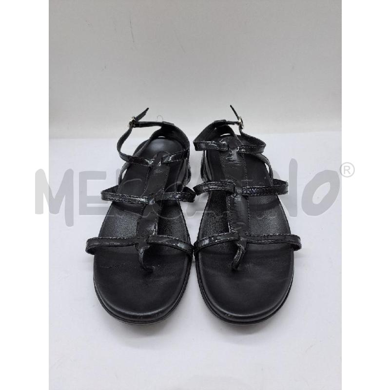 SANDALI DONNA HOGAN NERO FASCIA VERNICE | Mercatino dell'Usato Catanzaro 1