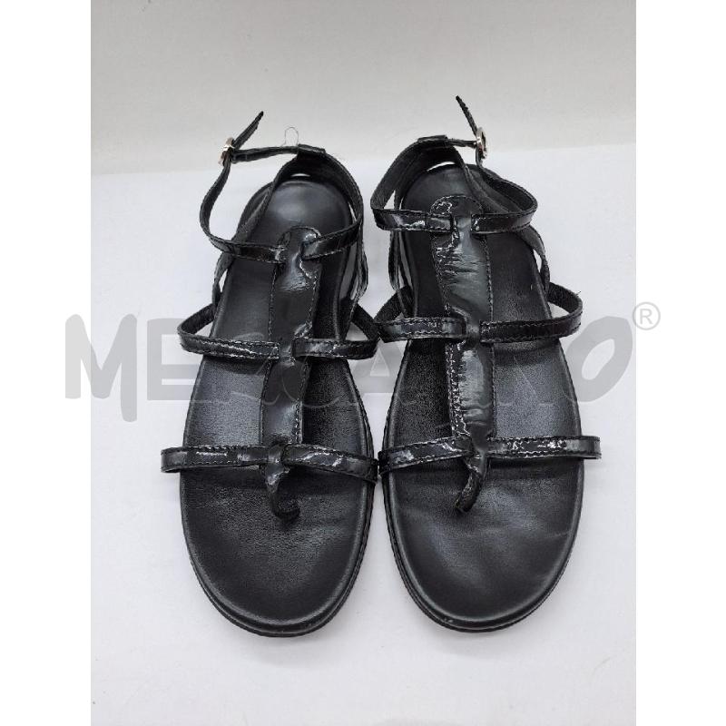 SANDALI DONNA HOGAN NERO FASCIA VERNICE | Mercatino dell'Usato Catanzaro 2