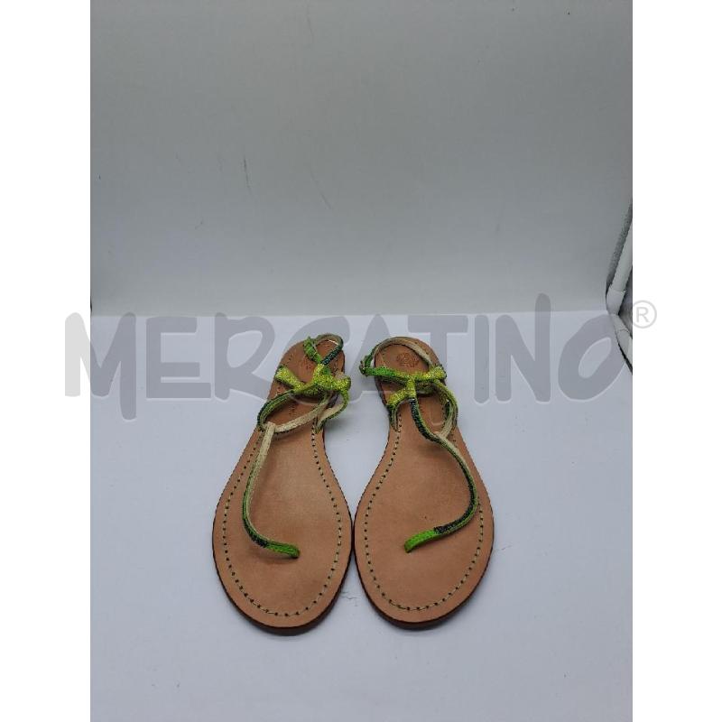 SANDALI DONNA INFRADITO MALIPARMI PERLINE VERDE | Mercatino dell'Usato Catanzaro 1