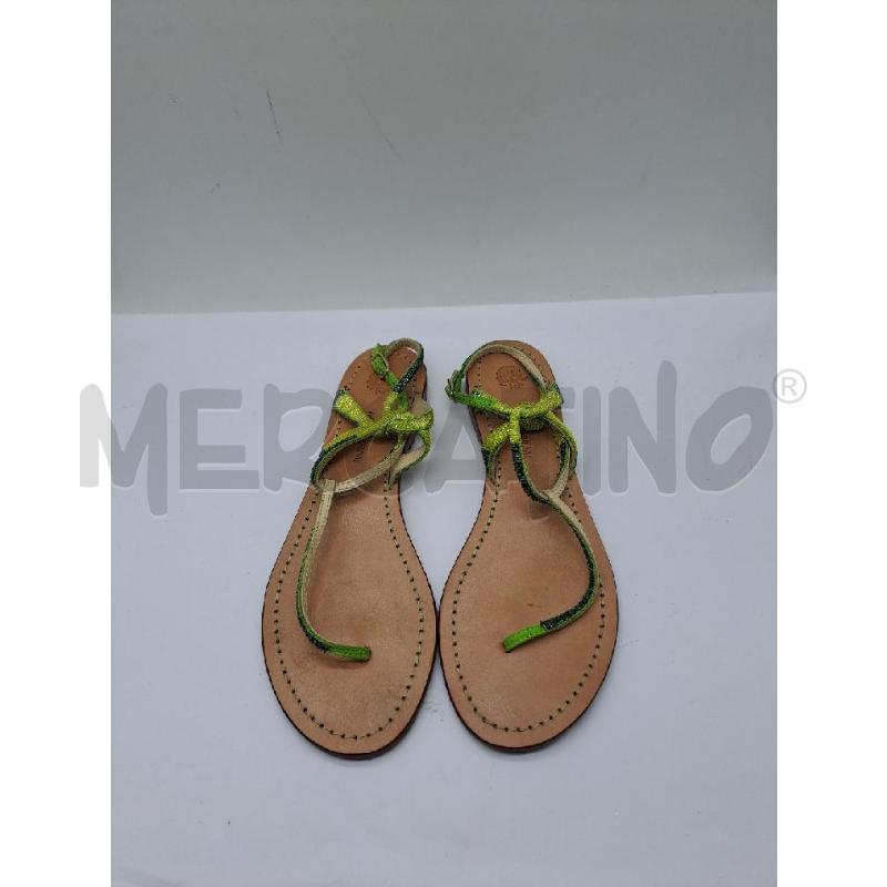 SANDALI DONNA INFRADITO MALIPARMI PERLINE VERDE | Mercatino dell'Usato Catanzaro 2