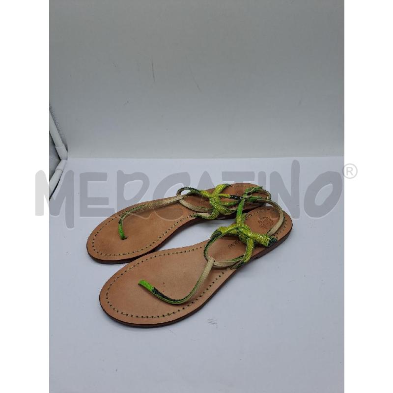 SANDALI DONNA INFRADITO MALIPARMI PERLINE VERDE | Mercatino dell'Usato Catanzaro 3