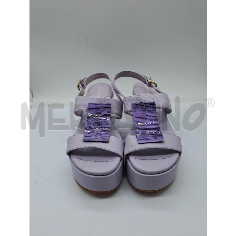 SANDALI DONNA LUCIANO BARACHINI VIOLA  | Mercatino dell'Usato Catanzaro 1