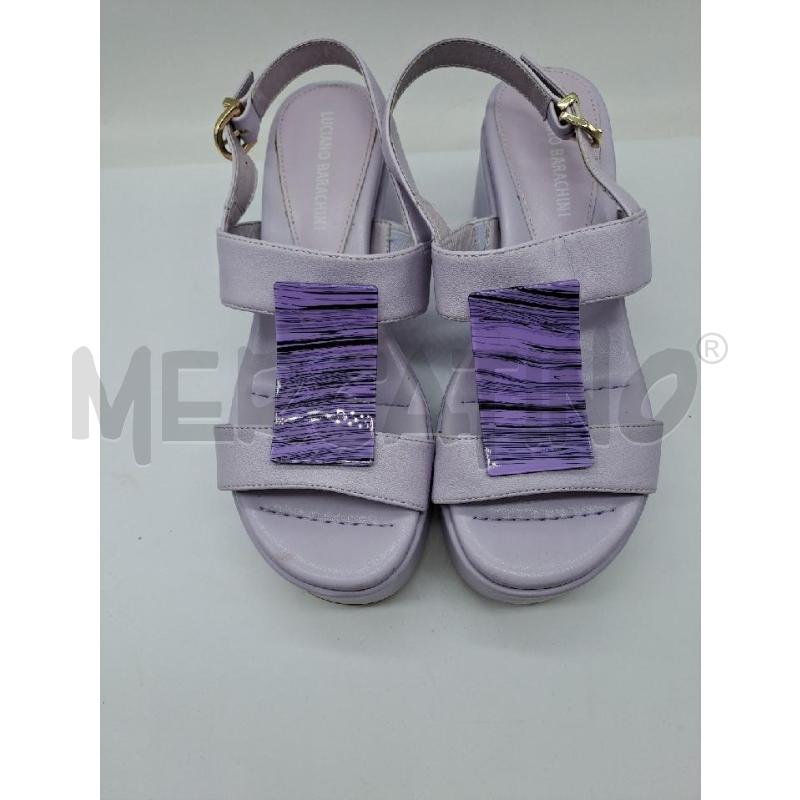 SANDALI DONNA LUCIANO BARACHINI VIOLA  | Mercatino dell'Usato Catanzaro 2