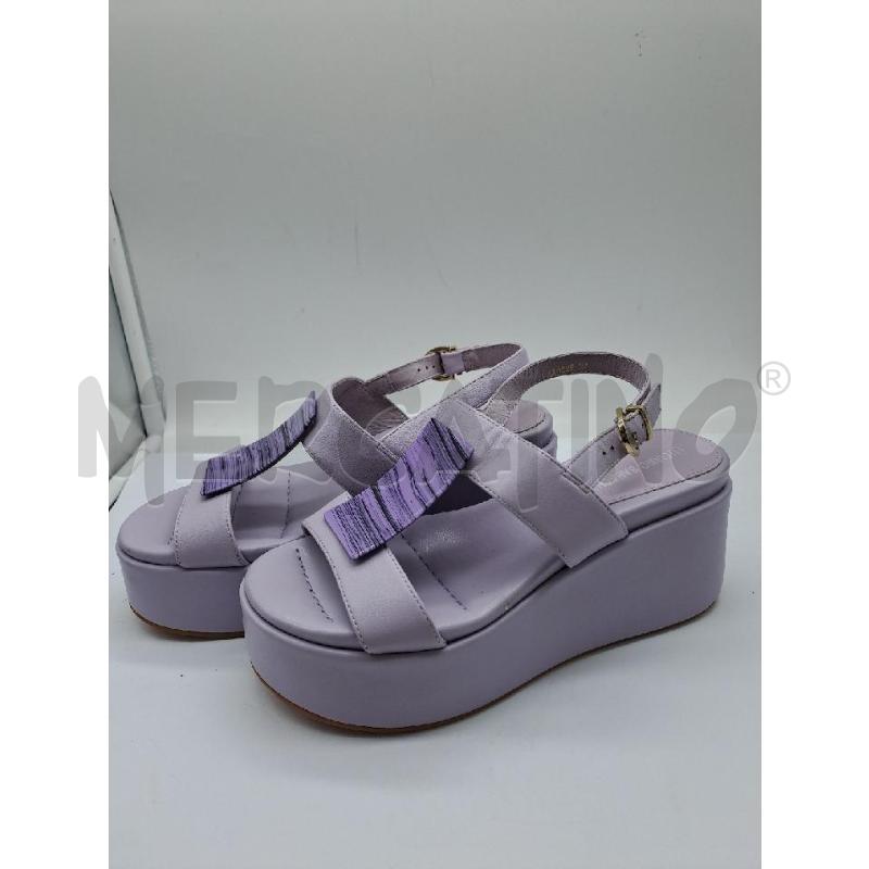 SANDALI DONNA LUCIANO BARACHINI VIOLA  | Mercatino dell'Usato Catanzaro 3