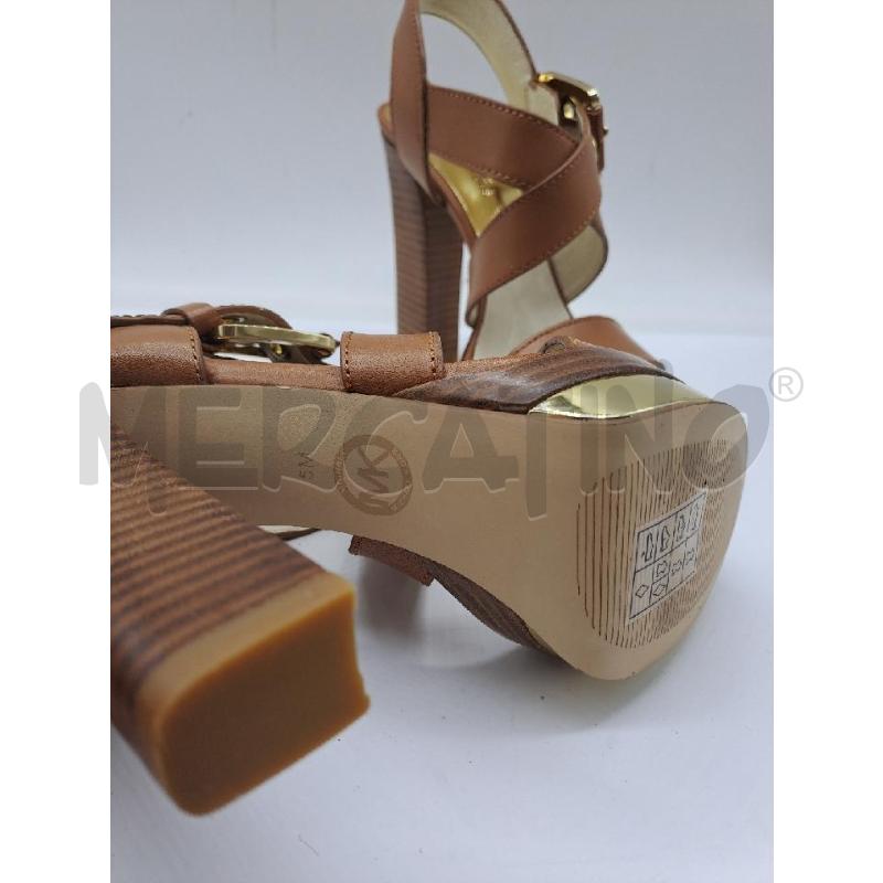 SANDALI DONNA MICHAEL KORS CAMMELLO INTRECCIO DETTAGLIO DORATO | Mercatino dell'Usato Catanzaro 4