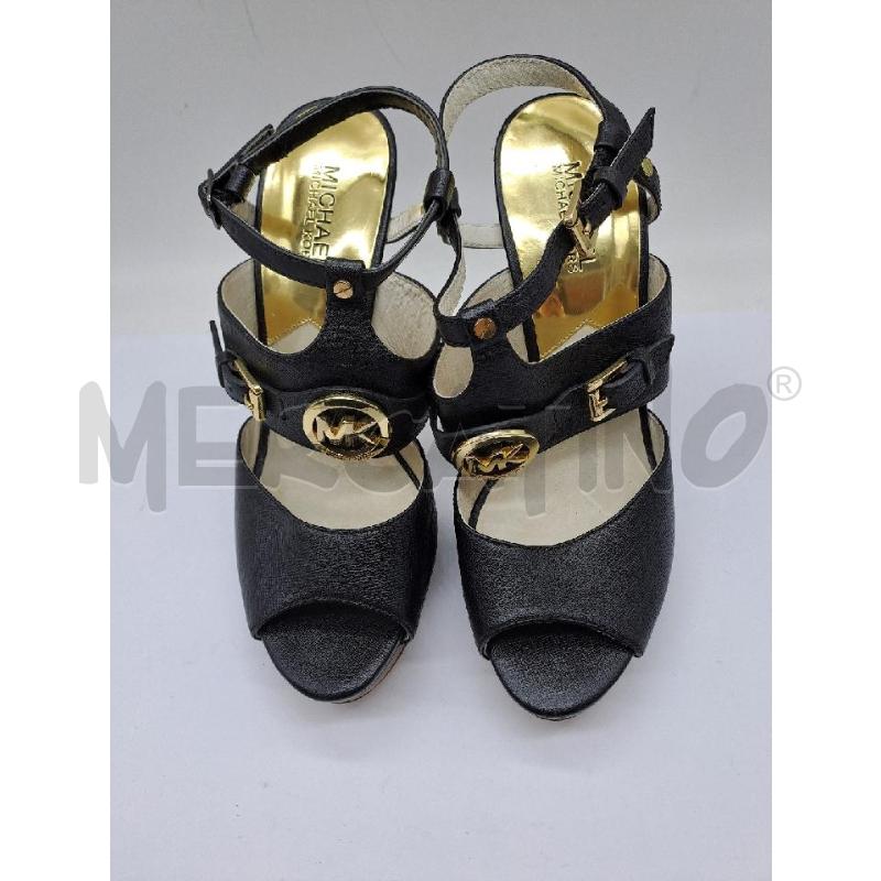 SANDALI DONNA MICHAEL KORS NERO TACCO LEGNO | Mercatino dell'Usato Catanzaro 2