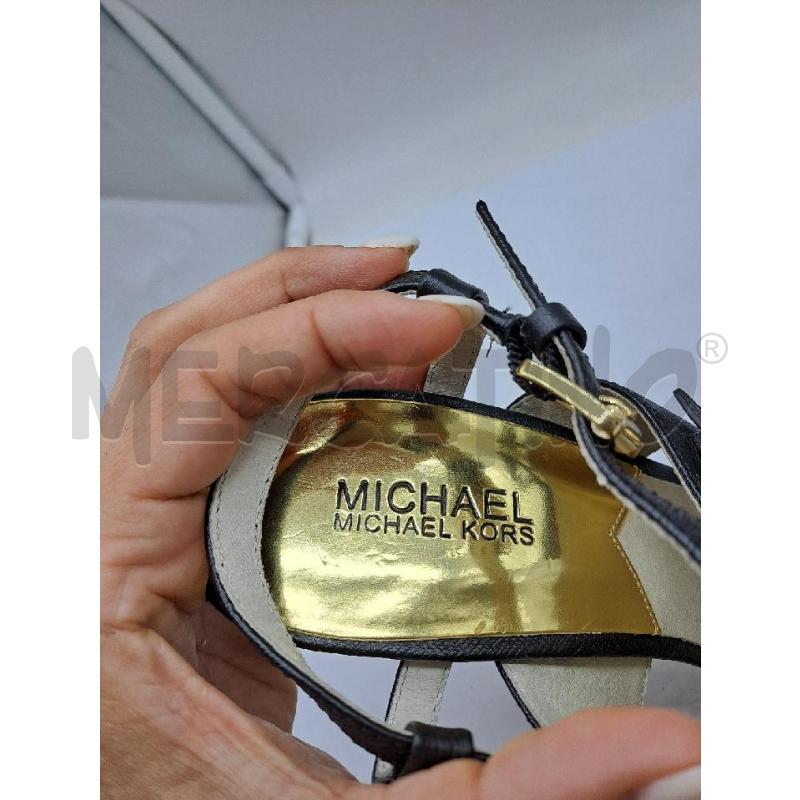 SANDALI DONNA MICHAEL KORS NERO TACCO LEGNO | Mercatino dell'Usato Catanzaro 5
