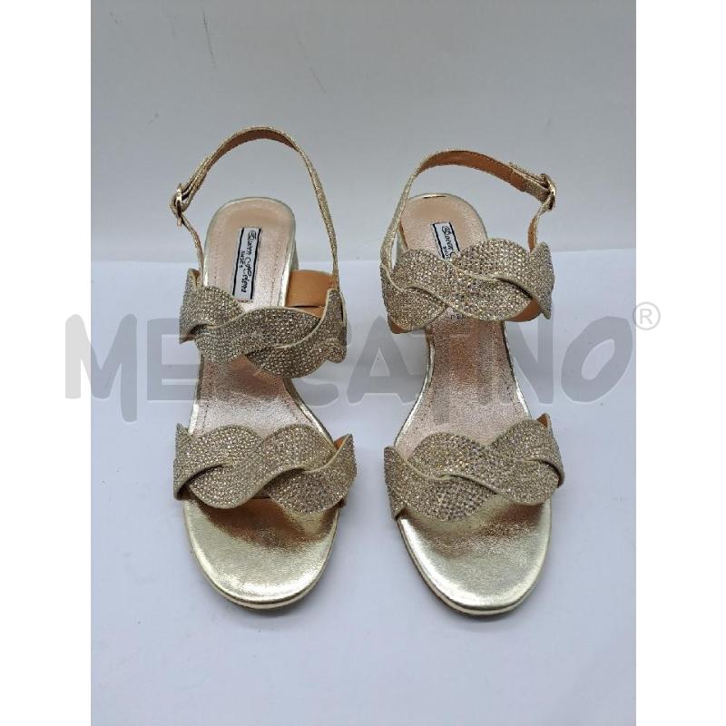 SANDALI DONNA QUEEN HELEN IONTRECCIO DORATO BRILLANTINI | Mercatino dell'Usato Catanzaro 1