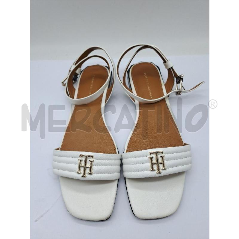 SANDALI DONNA TOMMY HILFIGER BIANCO  | Mercatino dell'Usato Catanzaro 1