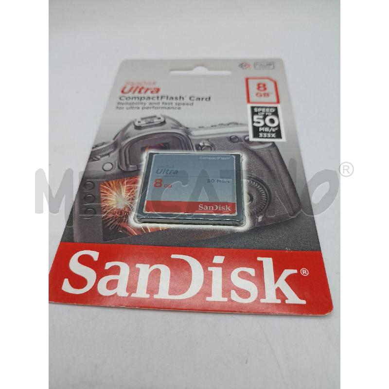 SANDISK ULTRA COMPACTFLASH CARD 8 GB FULL HD VIDEO | Mercatino dell'Usato Catanzaro 3
