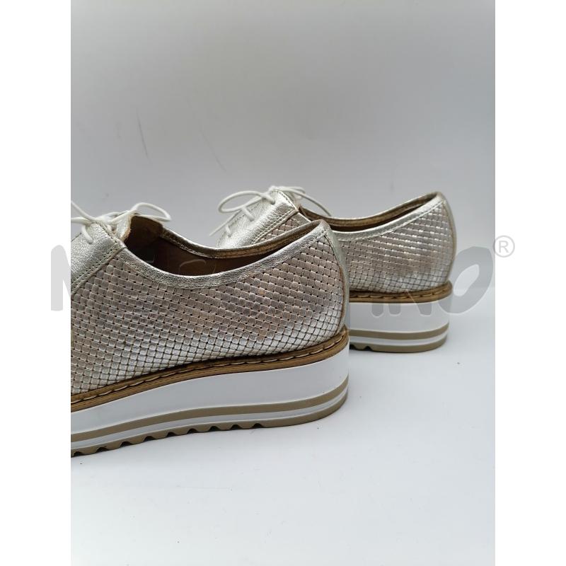 SCARPE DONNA DERBY CARMENS INTRECCIO DORATO STRINGATO | Mercatino dell'Usato Catanzaro 2