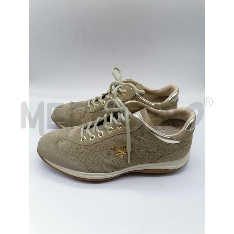 SCARPE DONNA PRADA SCAMOSCIATO BEIGE  | Mercatino dell'Usato Catanzaro 2