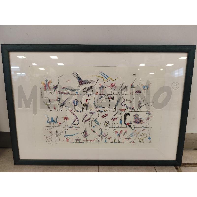 SERIGRAFIA PIRRO CUNIBERTI ANIMALI 149/150 | Mercatino dell'Usato Catanzaro 1