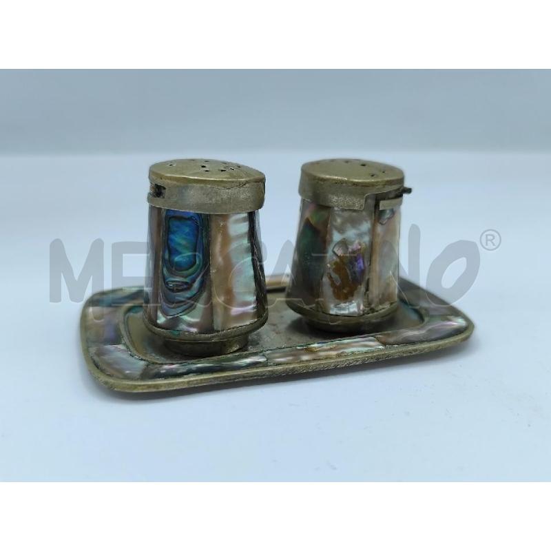 SET SALE PEPE VINTAGE IN ABALONE CON PIATTINO | Mercatino dell'Usato Catanzaro 1